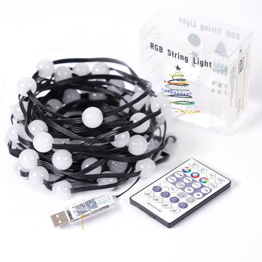 Luces Navideñas Smart RGB 10 m | App + Música + Impermeables